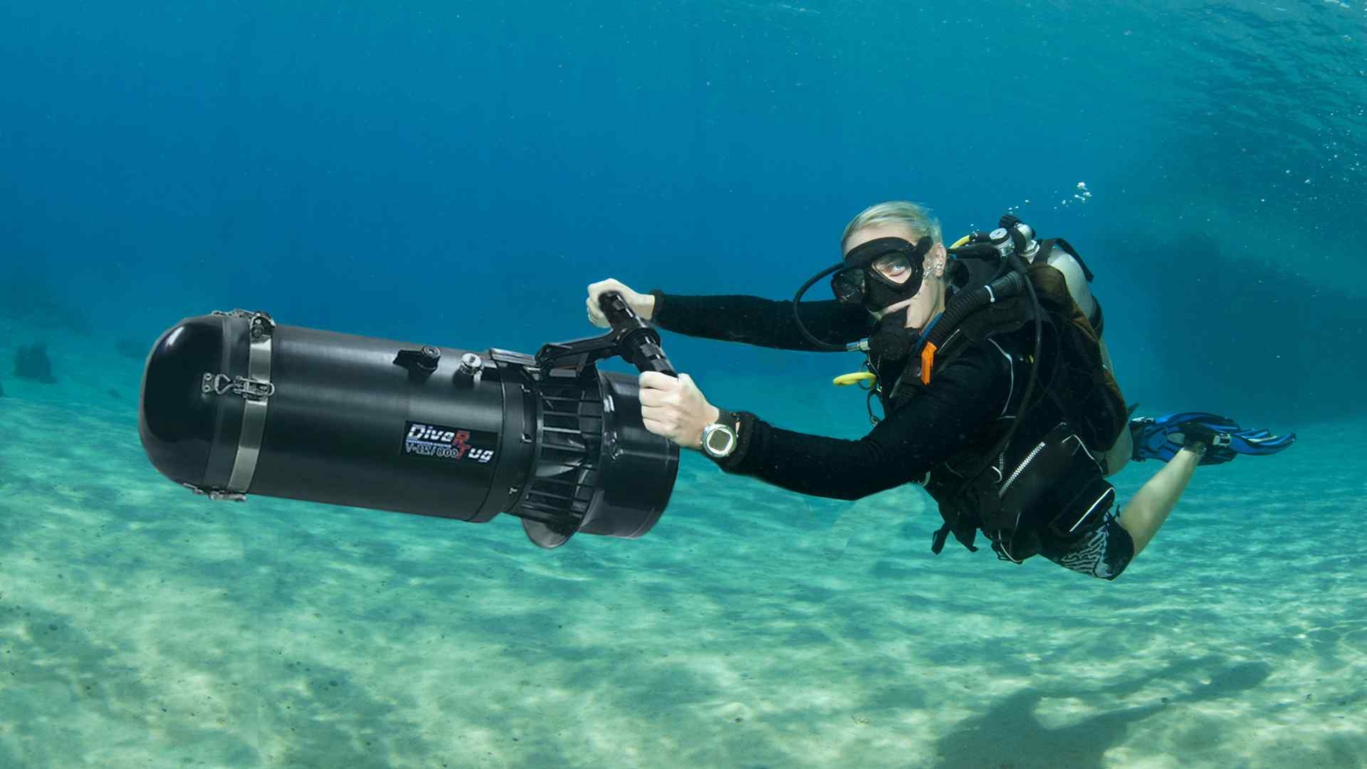 Wasser Scooter Persönlichen Wasserfahrzeug Isoliert Stock