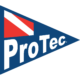 Logo showing a blue flag with Protec written on it